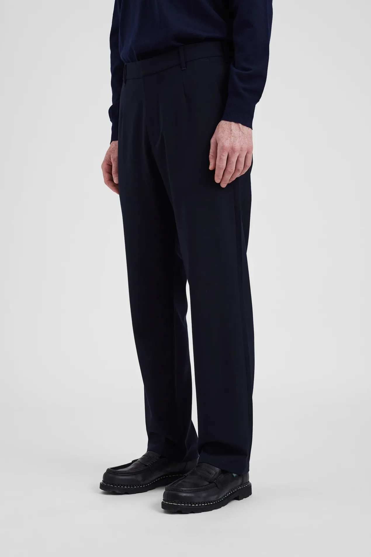 aaren_cordura_tech_wool_trouser_3.webp Norse Projects TROUSERS^Aaren Cordura Tech Wool Trouser Dark Navy
