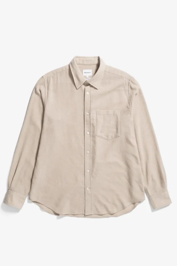 Norse Projects SHIRTING^Algot Relaxed Wool Shirt Ecru