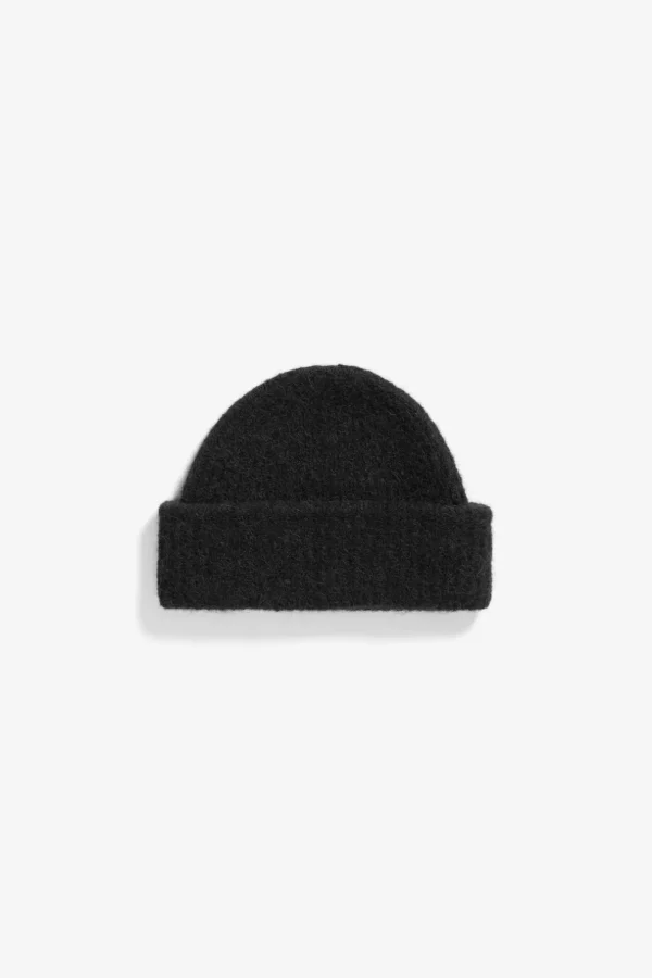 Norse Projects BEANIES^Alpaca Wool Short Beanie Black