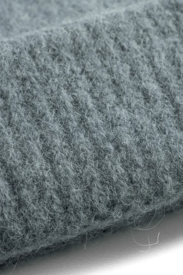 Norse Projects BEANIES^Alpaca Wool Short Beanie Mouse Grey