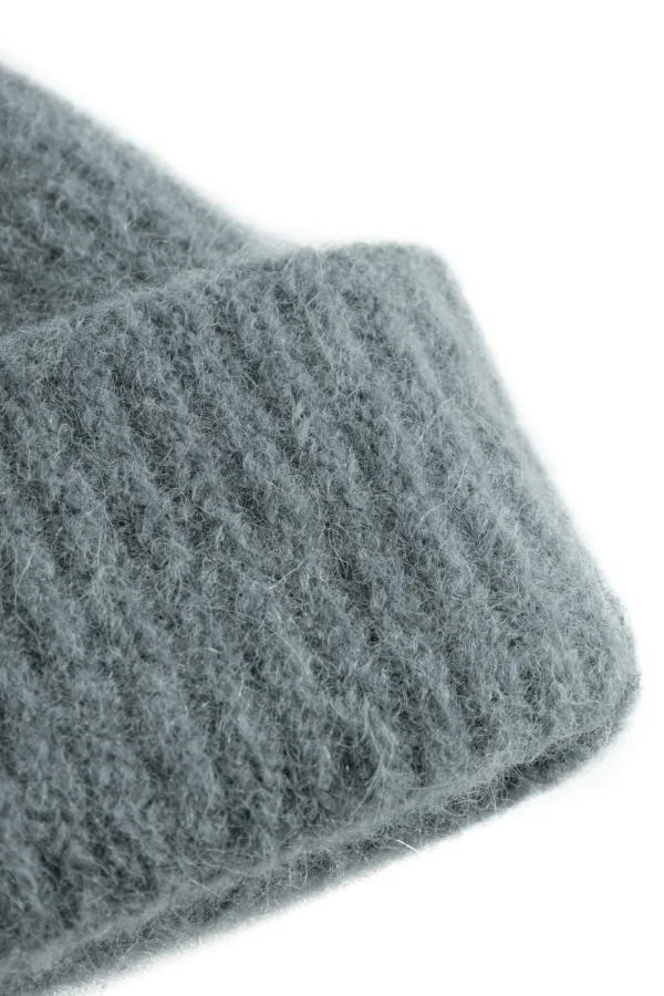 Norse Projects BEANIES^Alpaca Wool Short Beanie Mouse Grey