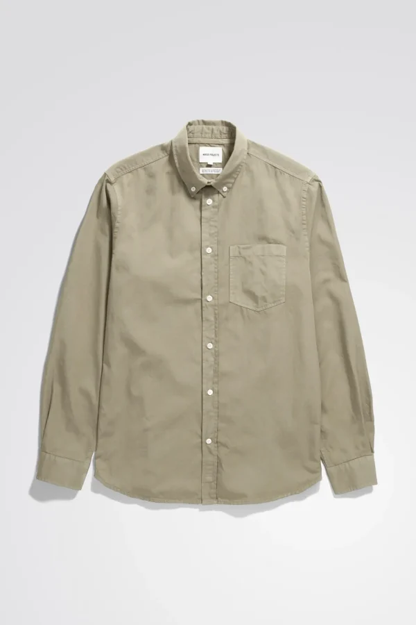 Norse Projects SHIRTING^Anton Light Twill Shirt Clay