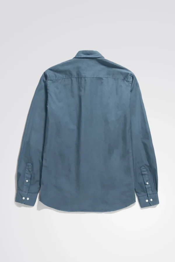 Norse Projects SHIRTING^Anton Light Twill Shirt Steel Blue