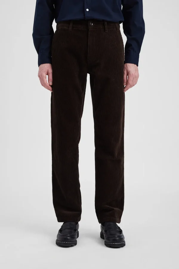 Norse Projects TROUSERS^Aros Regular Wide Wale Corduroy Chino Espresso