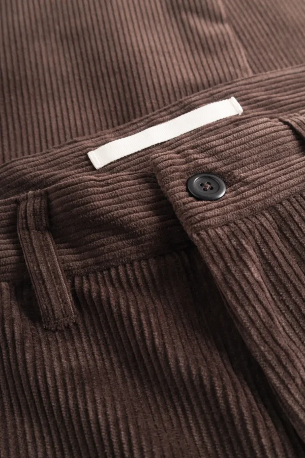 Norse Projects TROUSERS^Aros Regular Wide Wale Corduroy Chino Espresso