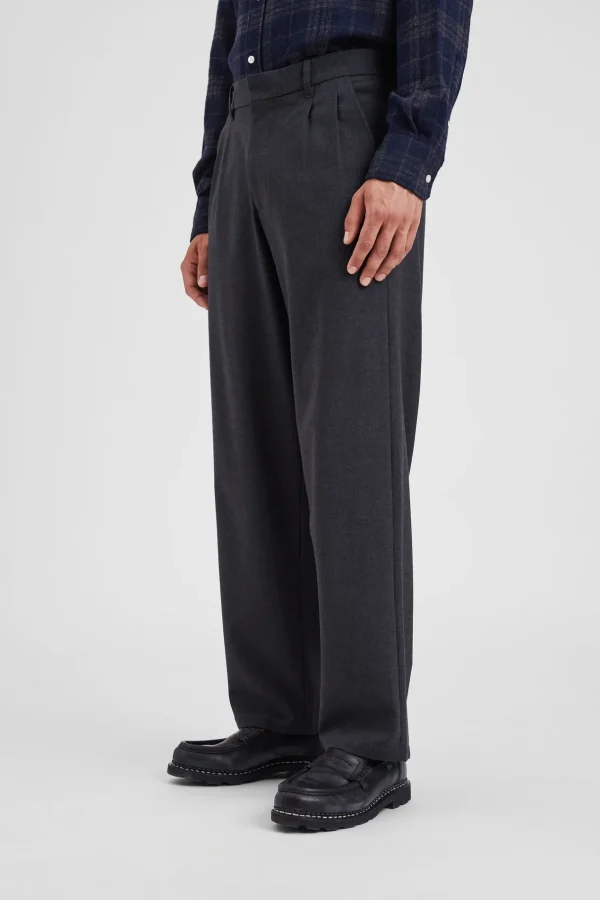 Norse Projects TROUSERS^Benn Cordura Tech Wool Trouser Charcoal Melange