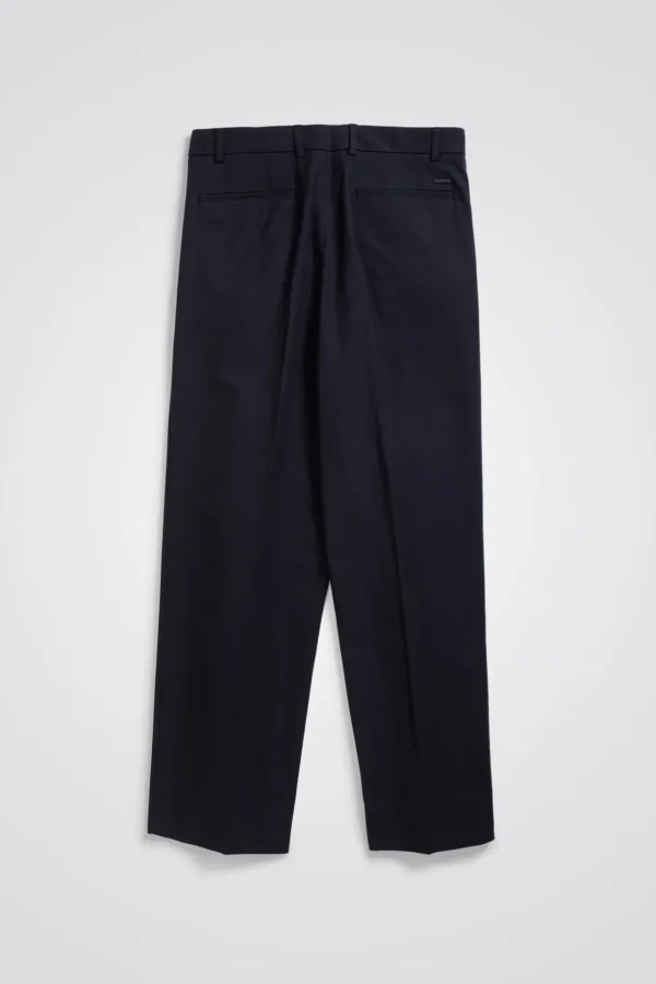Norse Projects TROUSERS^Benn Relaxed Pleated Trouser Dark Navy