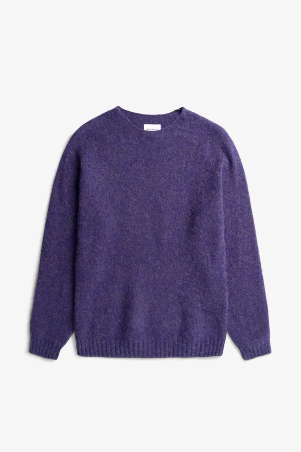 Norse Projects KNITWEAR^Birnir Brushed Lambswool Purple