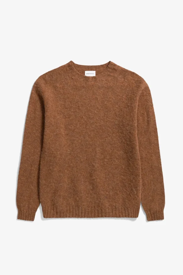 Norse Projects KNITWEAR^Birnir Brushed Lambswool Burnt Orange