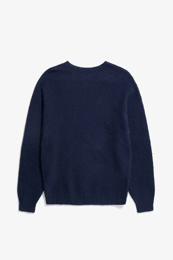 Norse Projects KNITWEAR^Birnir Brushed Lambswool Dark Navy