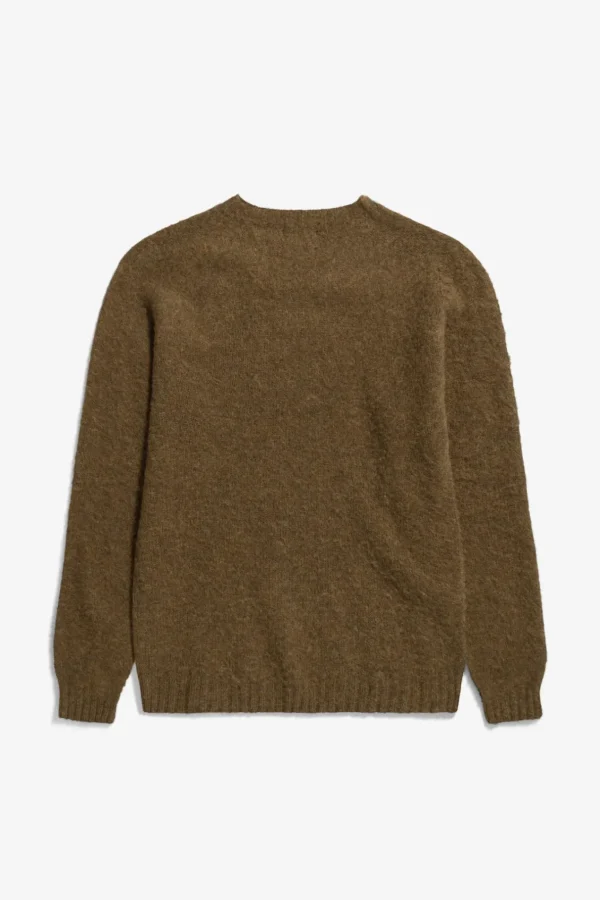 Norse Projects KNITWEAR^Birnir Brushed Lambswool Dark Olive