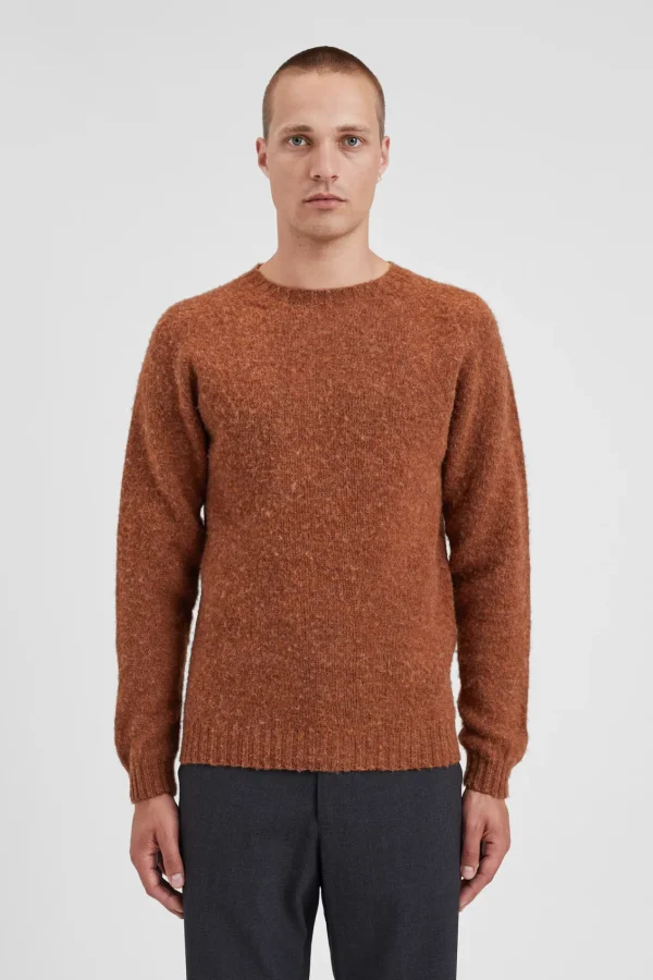 Norse Projects KNITWEAR^Birnir Brushed Lambswool Burnt Orange
