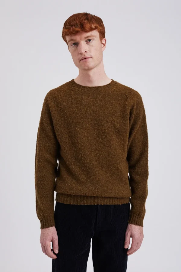 Norse Projects KNITWEAR^Birnir Brushed Lambswool Dark Olive
