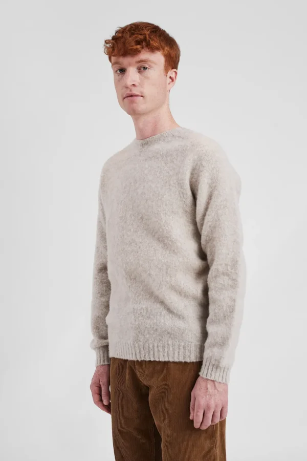 Norse Projects KNITWEAR^Birnir Brushed Lambswool Oatmeal