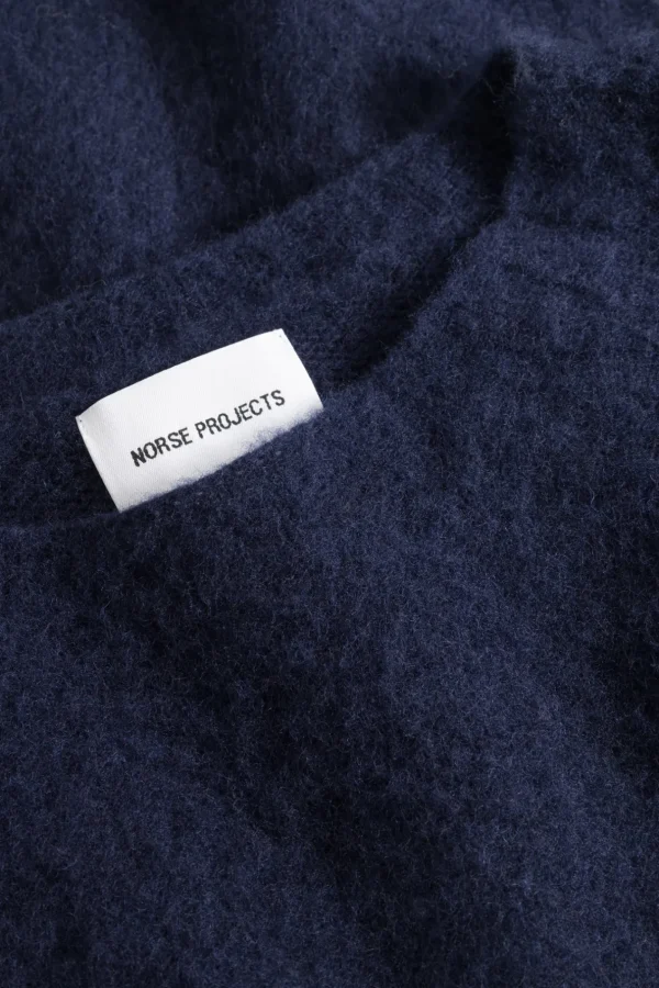Norse Projects KNITWEAR^Birnir Brushed Lambswool Dark Navy
