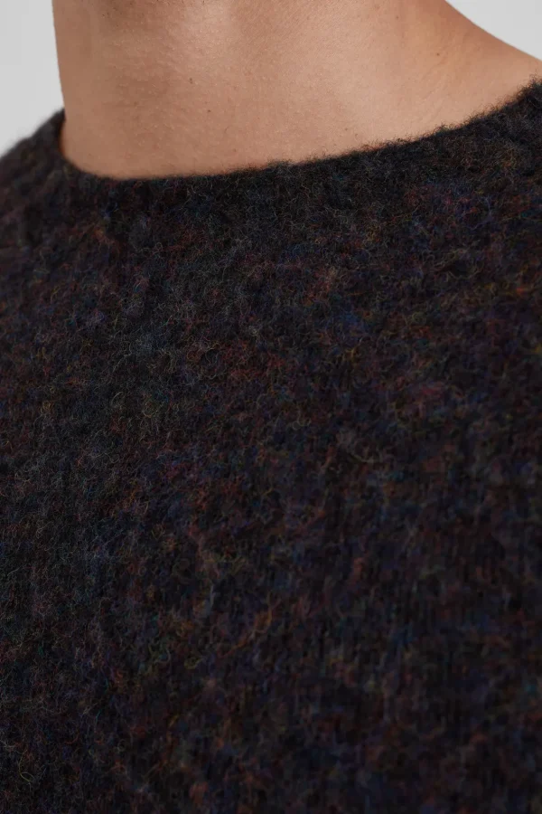 Norse Projects KNITWEAR^Birnir Brushed Lambswool Black Multi