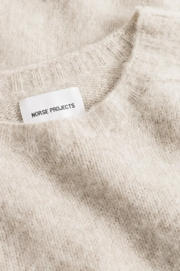 Norse Projects KNITWEAR^Birnir Brushed Lambswool Oatmeal