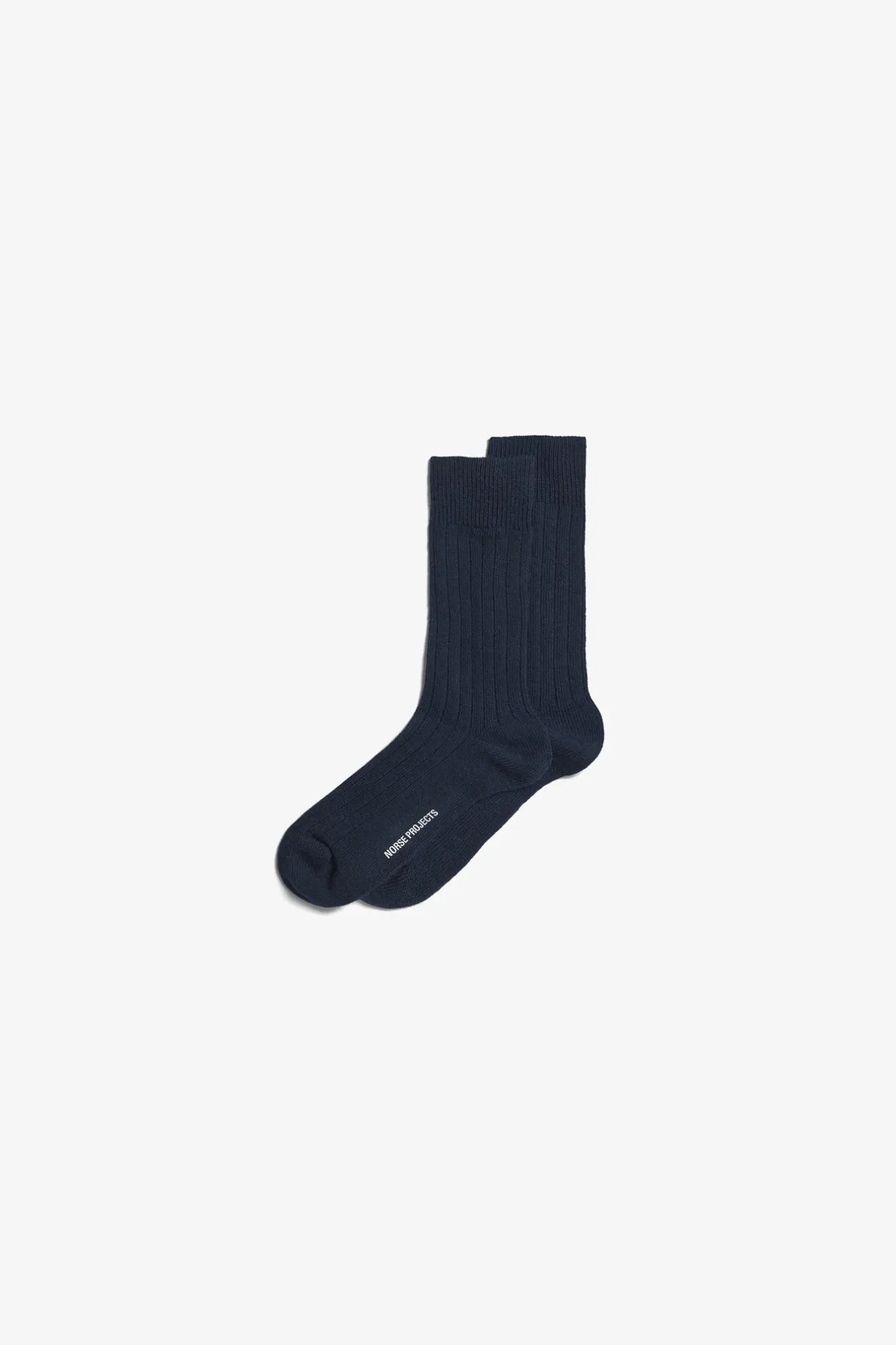bjarki_cashmere_wool_blend_rib_sock_0-2.webp Norse Projects ACCESSORIES^Bjarki Cashmere Wool Blend Rib Sock Dark Navy
