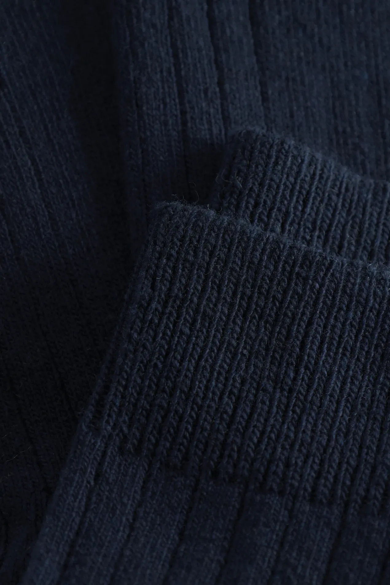 bjarki_cashmere_wool_blend_rib_sock_2-2.webp Norse Projects ACCESSORIES^Bjarki Cashmere Wool Blend Rib Sock Dark Navy