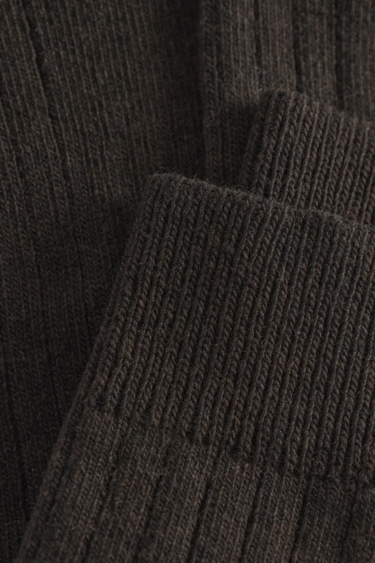 bjarki_cashmere_wool_blend_rib_sock_2.webp Norse Projects ACCESSORIES^Bjarki Cashmere Wool Blend Rib Sock Espresso