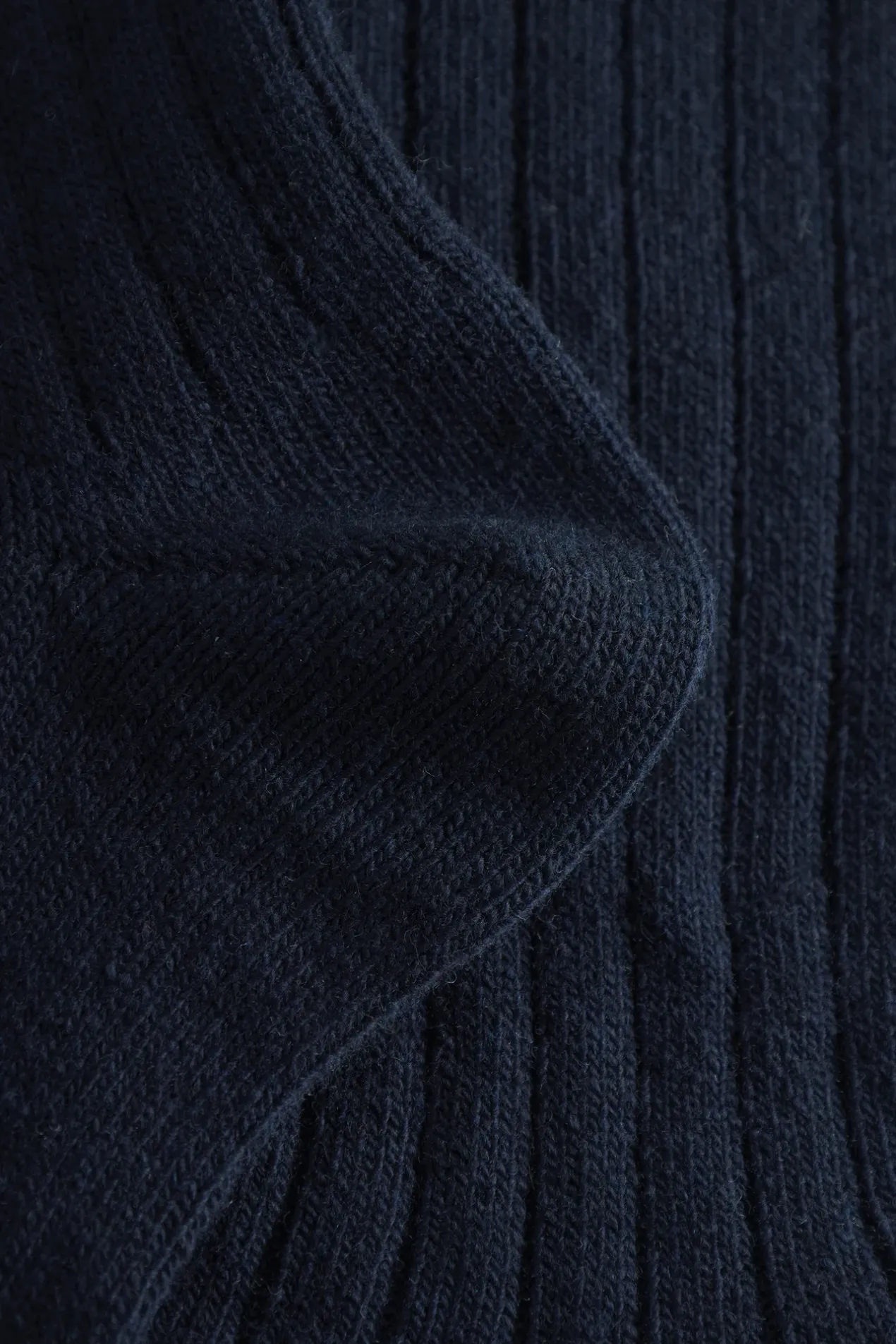 bjarki_cashmere_wool_blend_rib_sock_3-2.webp Norse Projects ACCESSORIES^Bjarki Cashmere Wool Blend Rib Sock Dark Navy