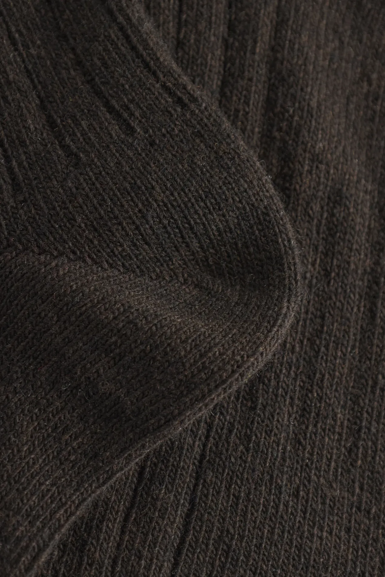 bjarki_cashmere_wool_blend_rib_sock_3.webp Norse Projects ACCESSORIES^Bjarki Cashmere Wool Blend Rib Sock Espresso
