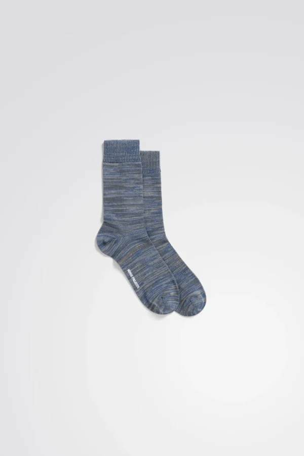 Norse Projects ACCESSORIES^Bjarki Cotton Twist Sock Fog Blue