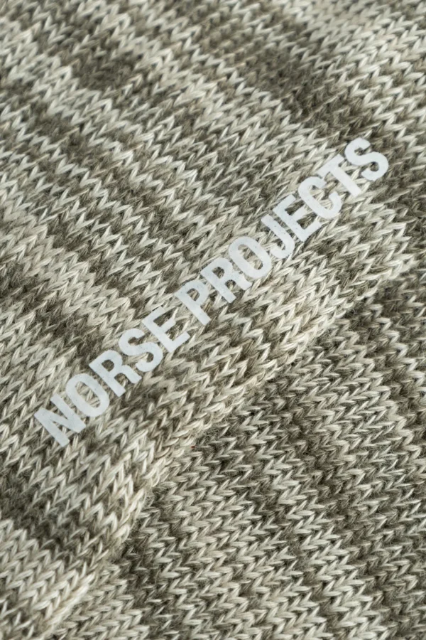 Norse Projects ACCESSORIES^Bjarki Cotton Twist Sock Sediment Green