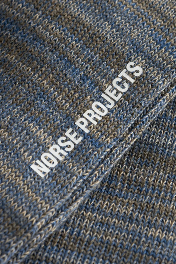 Norse Projects ACCESSORIES^Bjarki Cotton Twist Sock Fog Blue