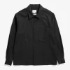 Norse Projects SHIRTING^Carsten Cotton Wool LS Shirt Black
