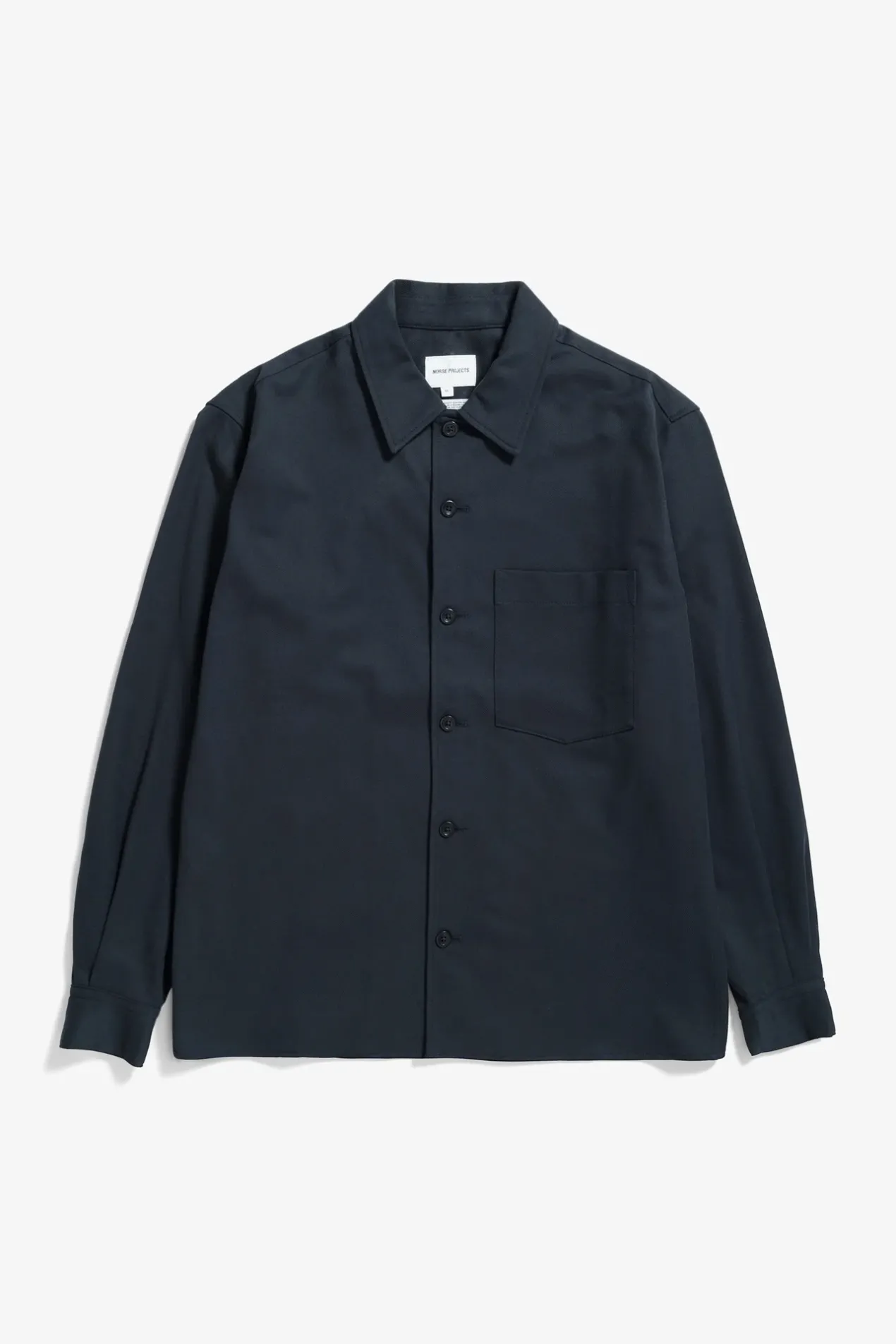 carsten_cotton_wool_ls_shirt_0.webp Norse Projects SHIRTING^Carsten Cotton Wool LS Shirt Dark Navy