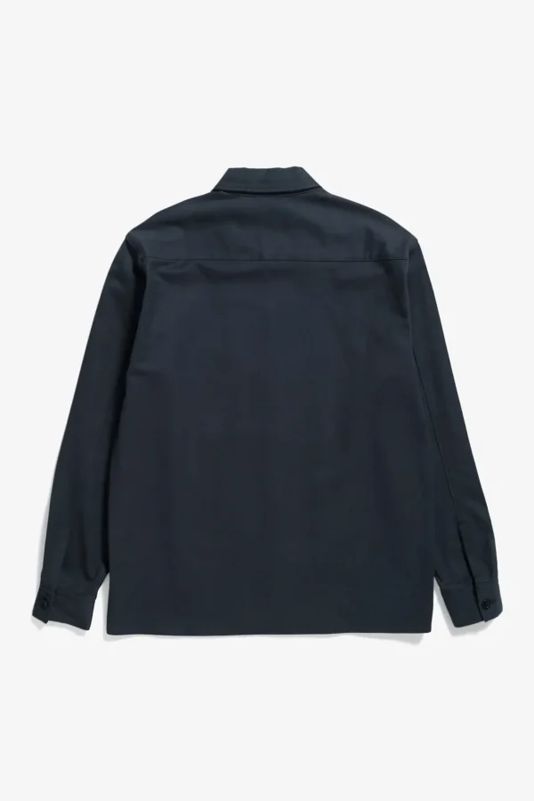 Norse Projects SHIRTING^Carsten Cotton Wool LS Shirt Dark Navy