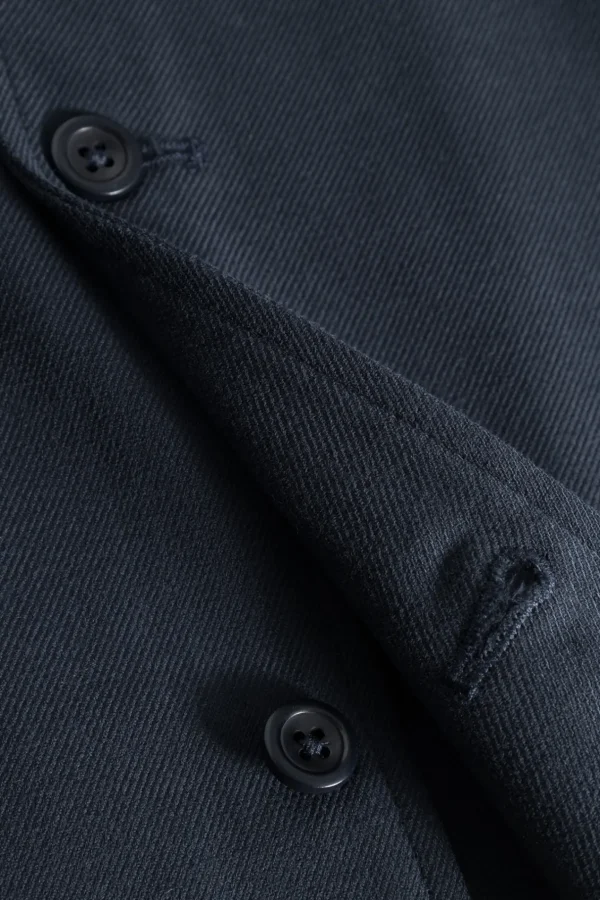 Norse Projects SHIRTING^Carsten Cotton Wool LS Shirt Dark Navy