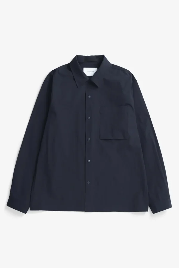 Norse Projects SHIRTING^Carsten Travel Light Shirt LS Dark Navy