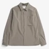 Norse Projects SHIRTING^Carsten Travel Light Shirt LS Concrete Grey
