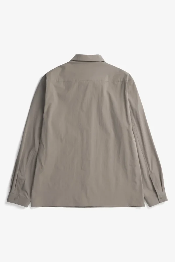 Norse Projects SHIRTING^Carsten Travel Light Shirt LS Concrete Grey
