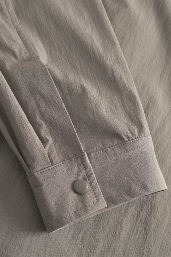 Norse Projects SHIRTING^Carsten Travel Light Shirt LS Concrete Grey