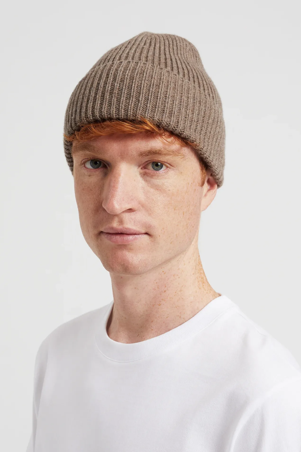 cashmere_rib_beanie_1.webp Norse Projects BEANIES^Cashmere Rib Beanie Taupe