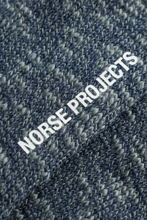 Norse Projects ACCESSORIES^Ebbe Slub Sock Steel Blue