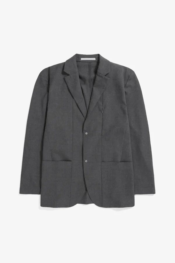 Norse Projects OVERSHIRTS | OUTERWEAR^Emil Cordura Tech Wool Blazer Charcoal Melange