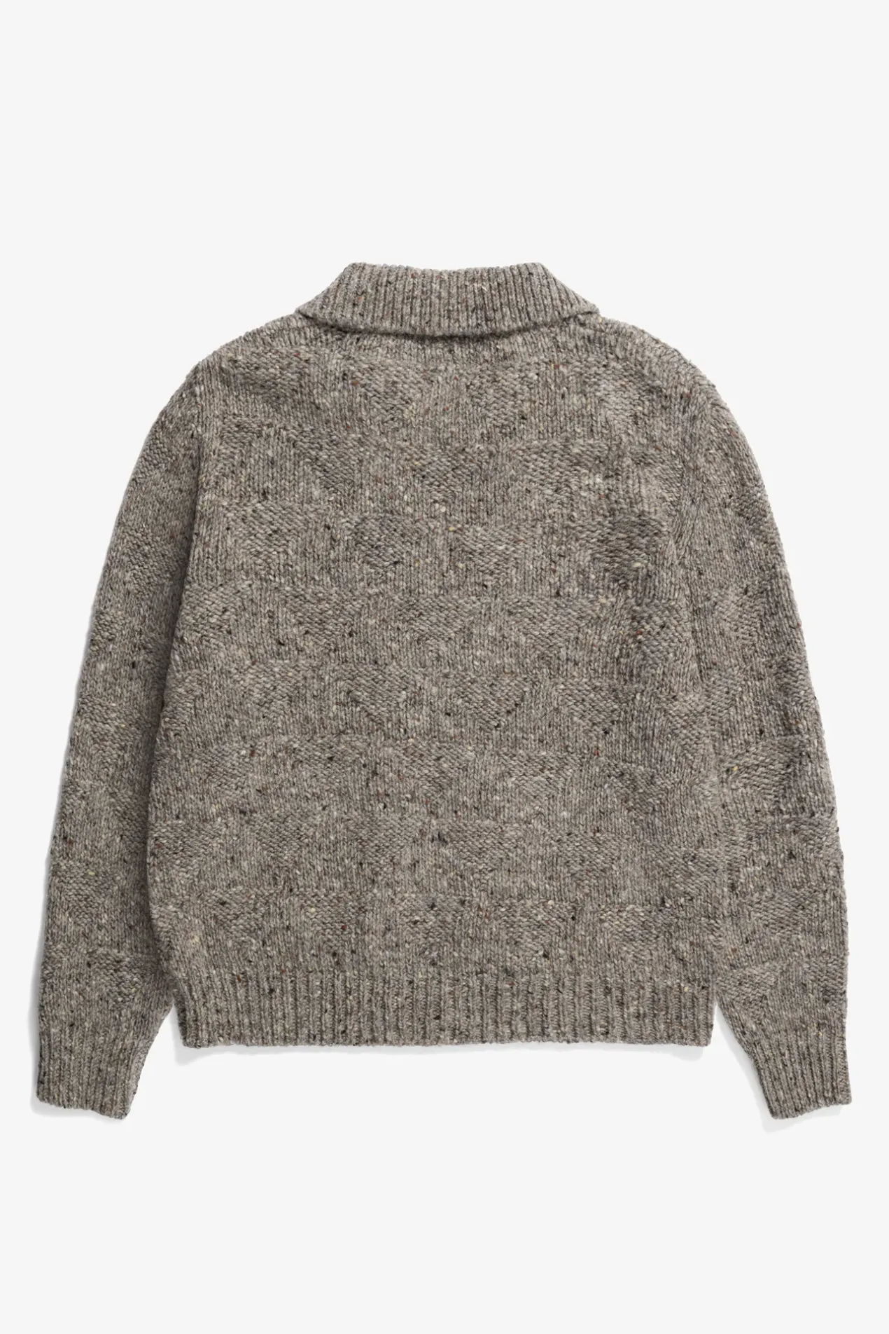 erik_donegal_diamond_jacket_1.webp Norse Projects KNITWEAR^Erik Donegal Diamond Jacket Grey Melange