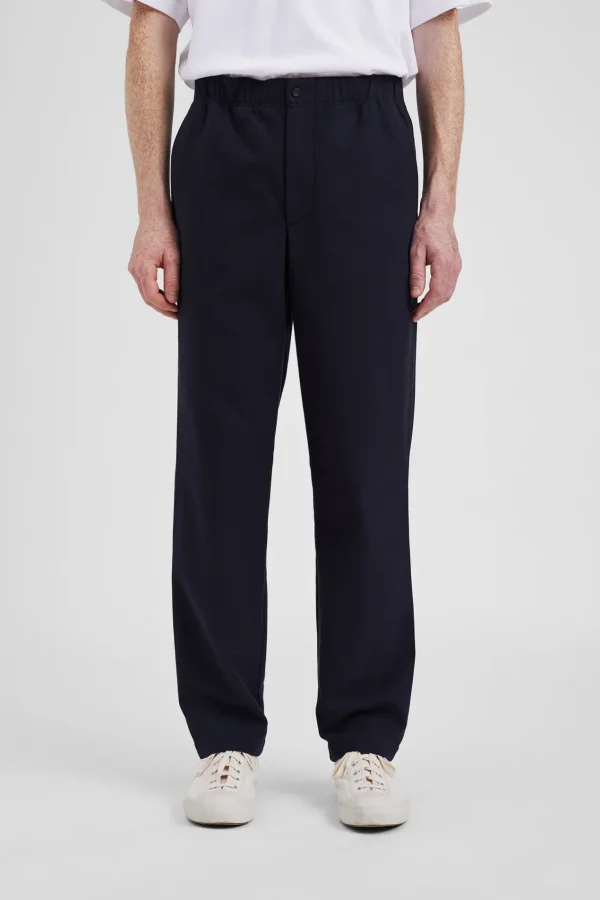 Norse Projects TROUSERS^Ezra Cotton Wool Trouser Dark Navy