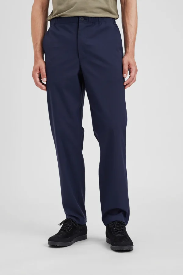 Norse Projects TROUSERS^Ezra Relaxed Solotex Twill Trouser Dark Navy
