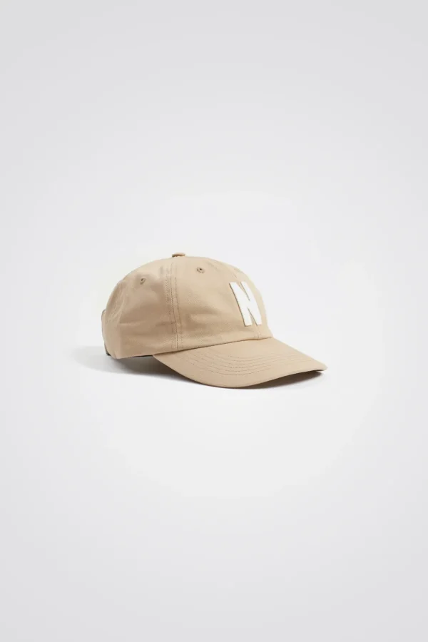 Norse Projects CAPS^Felt N Twill Sports Cap Utility Khaki