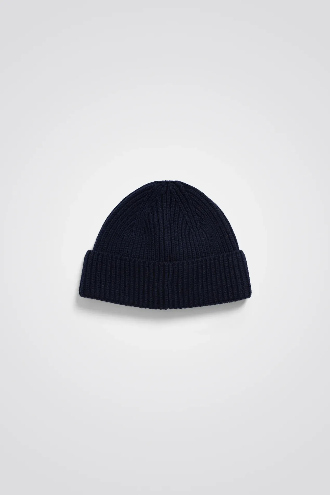 fine_merino_rib_beanie_1.webp Norse Projects BEANIES^Fine Merino Rib Beanie Dark Navy
