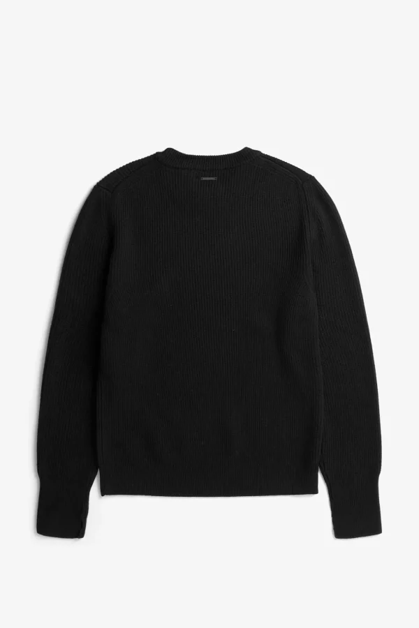 Norse Projects KNITWEAR^Fine Merino Rib Crewneck Black