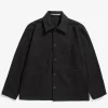 Norse Projects OVERSHIRTS^Folke Wool Overshirt Espresso