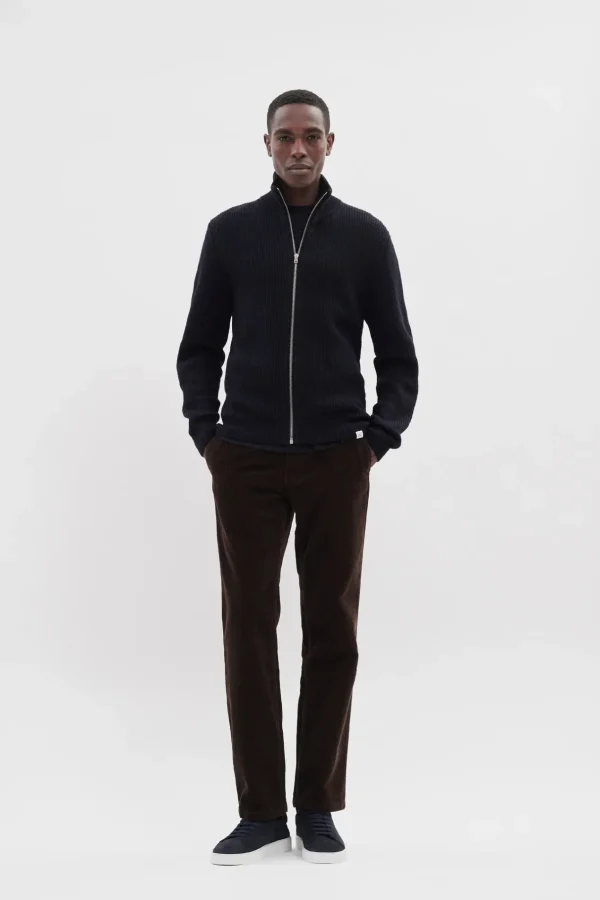 Norse Projects KNITWEAR^Hagen Cotton Wool Jacket Dark Navy