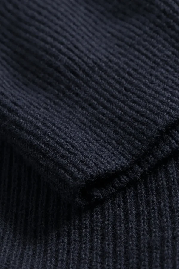 Norse Projects KNITWEAR^Hagen Cotton Wool Jacket Dark Navy