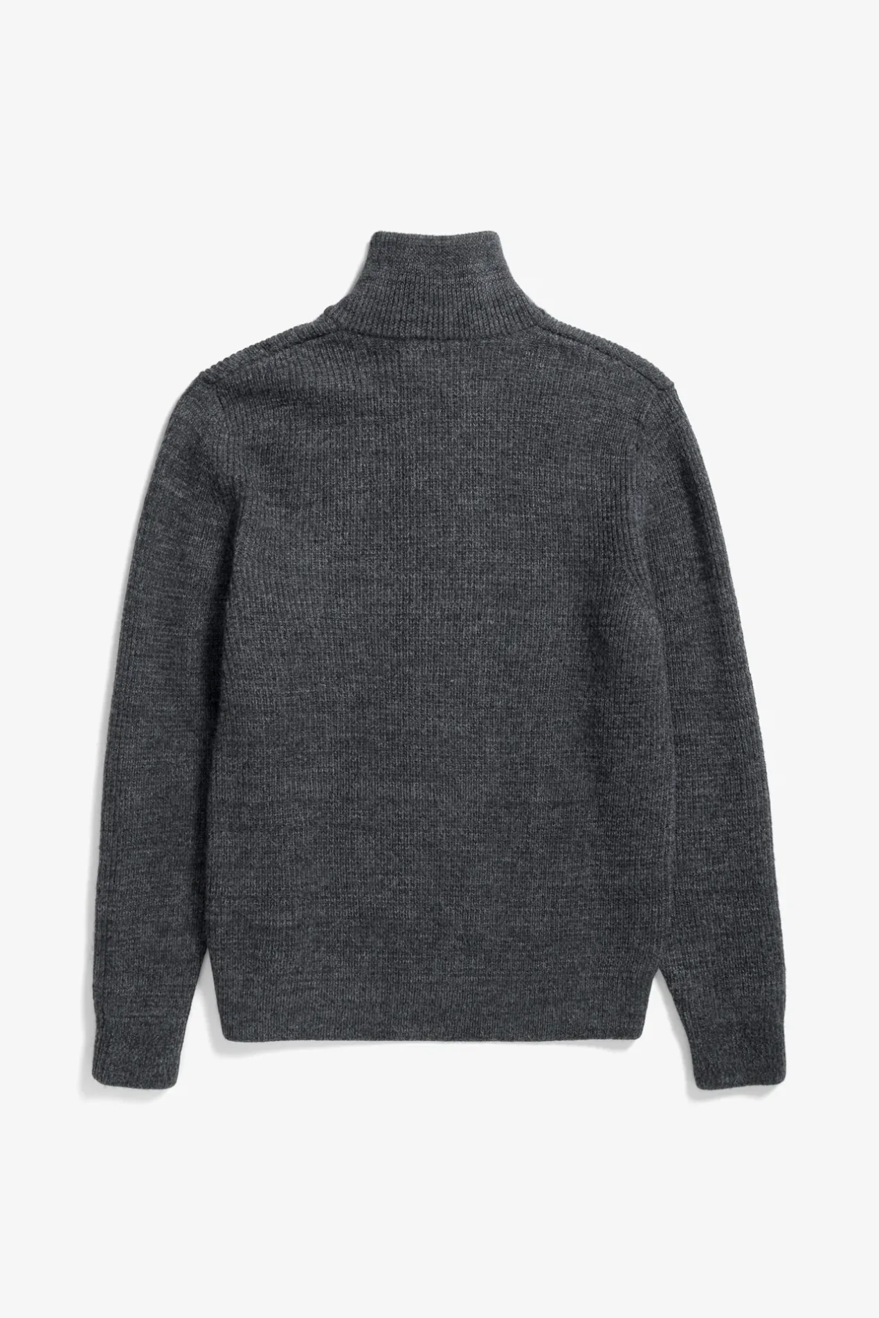 hagen_wool_cotton_rib_full_zip_jacket_1-1.webp Norse Projects KNITWEAR^Hagen Wool Cotton Rib Full Zip Jacket Dark Grey Melange